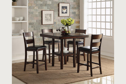 Cromwell 5 Piece Counter Dining Set (Table + 4 Chairs)