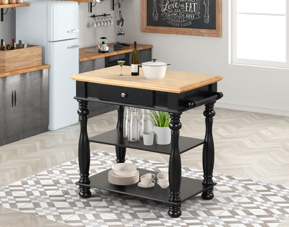 Avondale Black Kitchen Island