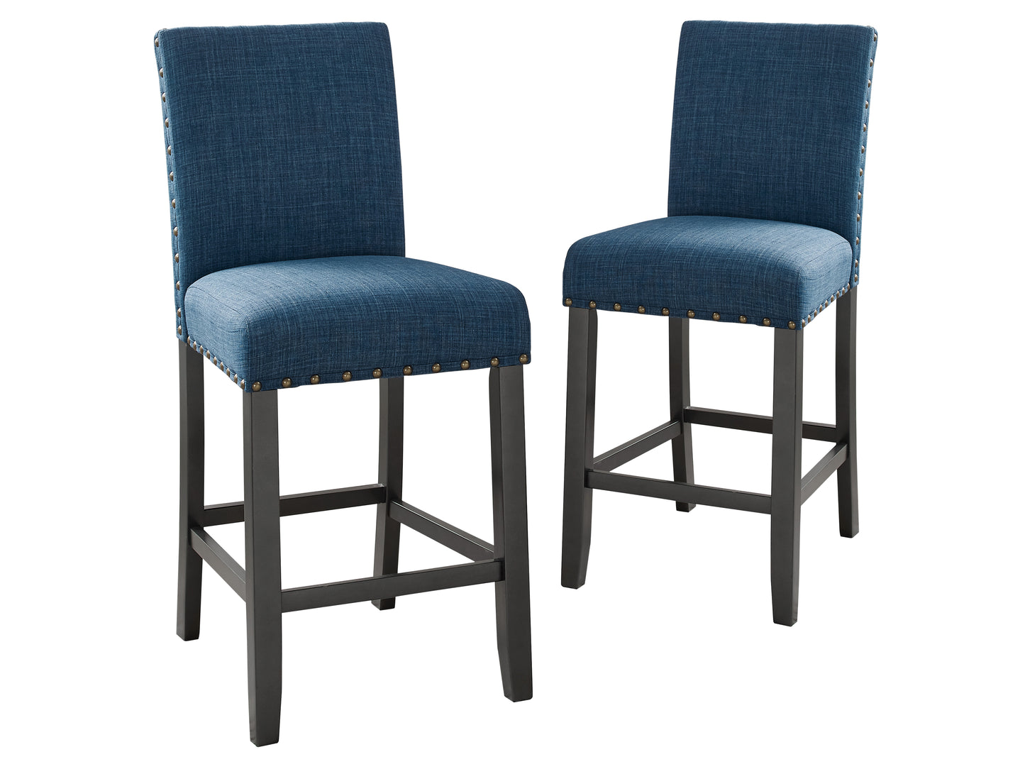 Crispin Marine Blue Counter Chair (Set of 2)