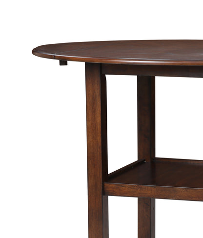 Gia 42" 3 PC Counter Height Drop Leaf Set (Table + 2 Chairs)