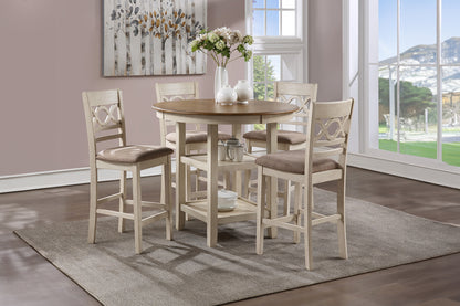 Cori 5-Piece Counter Dining Set (Table + 4 Chairs)