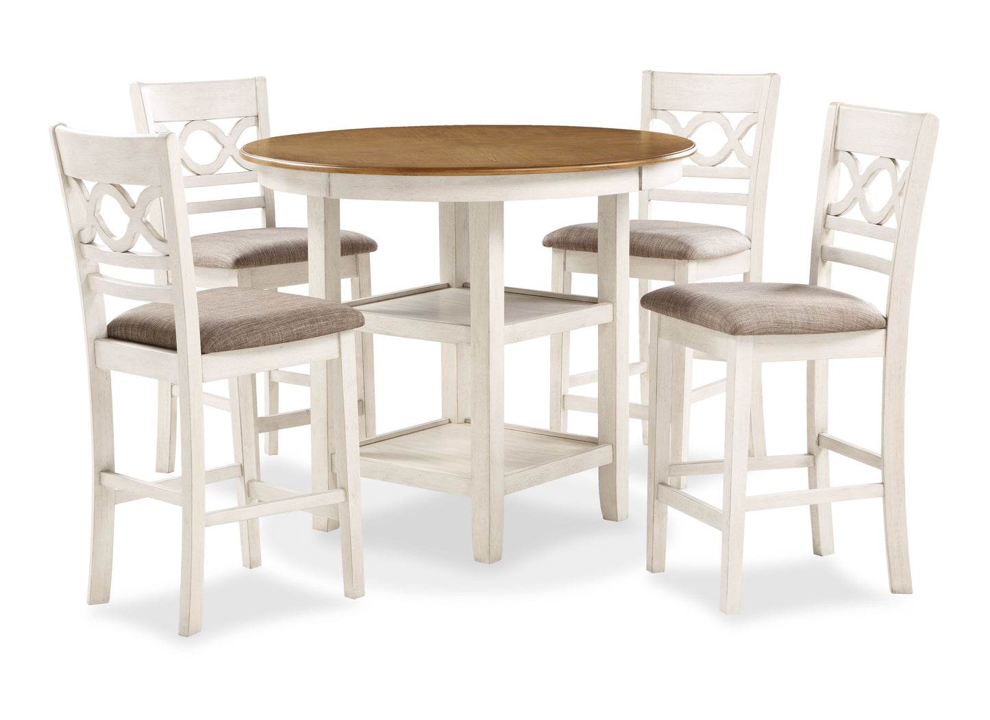 Cori 5-Piece Counter Dining Set (Table + 4 Chairs)