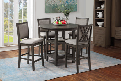 Amy 5 Piece Round Counter Dining Set