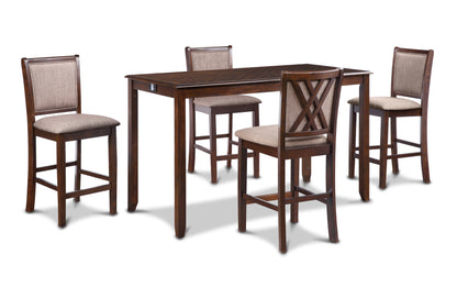 Amy Counter Dining Set with Storage (5 Piece)