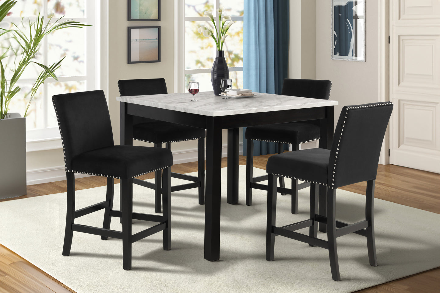 Celeste 5 Piece Counter Dining Set