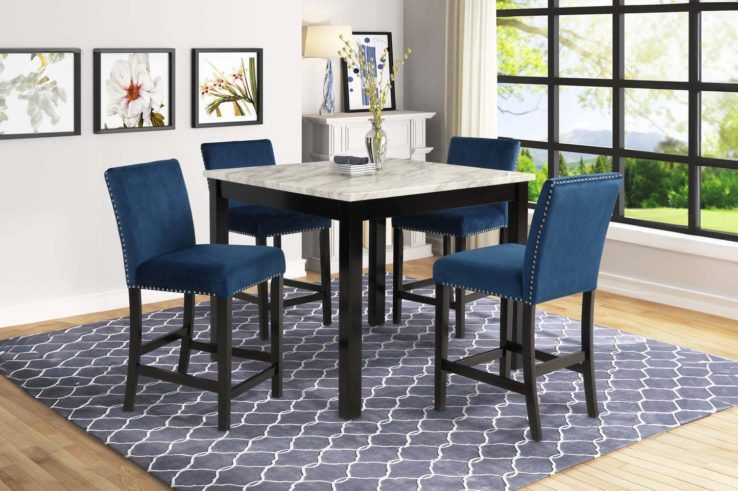 Celeste 5 Piece Counter Dining Set