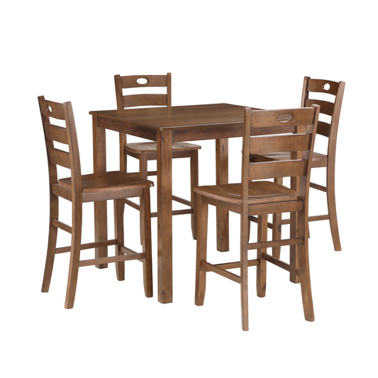 Salem 5 Piece Counter Dining Set (Table + 4 Chairs)