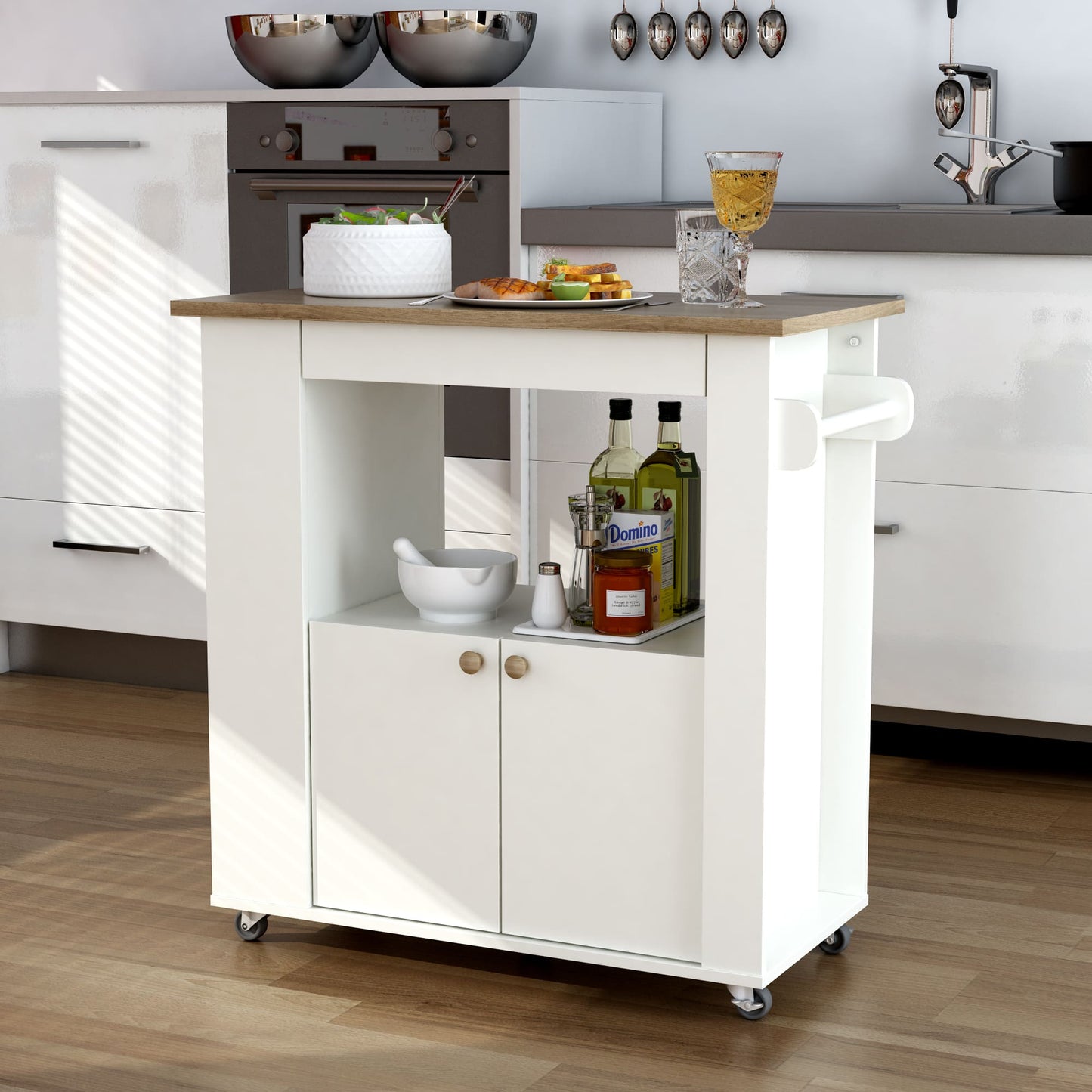 Aston 33.5" Kitchen Cart