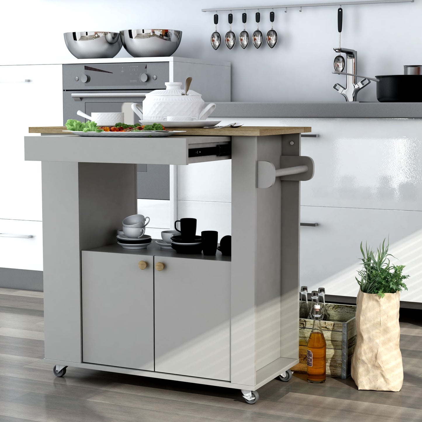 Astor 35" Kitchen Cart