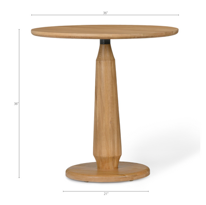 Dowel Solid Oak Counter Table – Natural