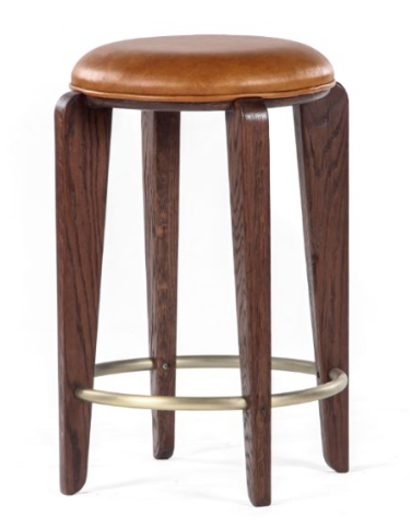 Quattro Solid Oak Counter Stool