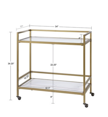 Lionel Two Tier Bar Cart