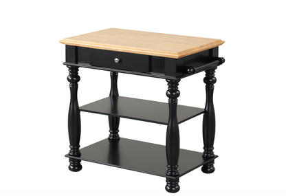 Avondale Black Kitchen Island