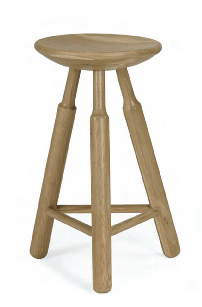 Dowel Solid Oak Counter Stool – Natural